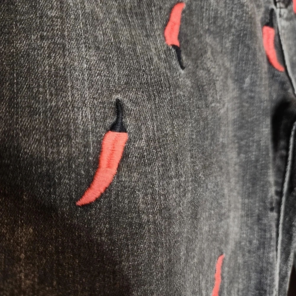 Scotch & Soda Pepper Embroidered Slim‎ Boyfriend Grey jeans.  Size 26.